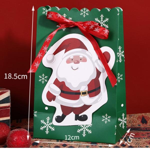 Рождество узла смычка ленты напечатало бумажные мешки для подарка упаковывая 5g/Pcs