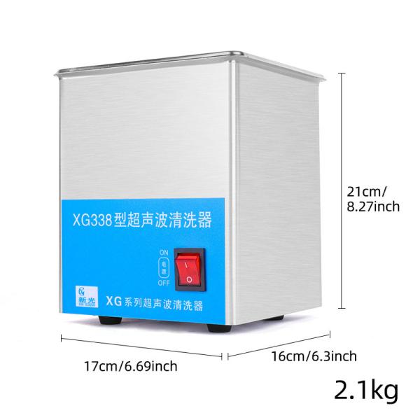 XG338 Ultrasonic Jewelry Cleaning Machines With Stainless Steel Inner Tank 2L Capacity