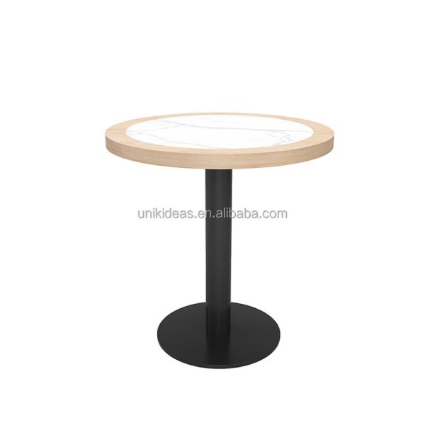 Hot Sale Commercial Cafe Restaurant Furniture Tea House Coffee Shop Wood Booth Seating Table and Chair Set for Hotel Bistro
