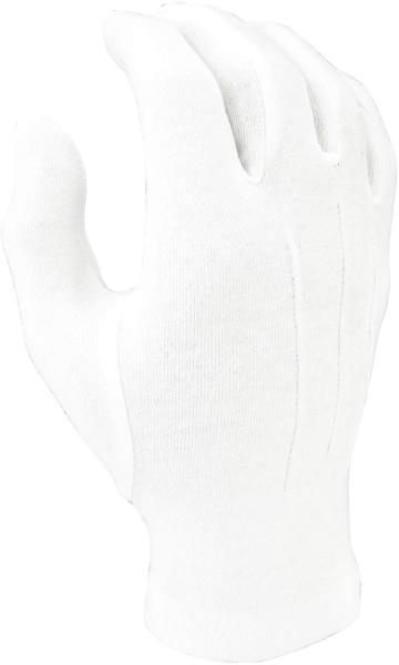 100% Nylon Cotton Hand White Parade Gloves 10.2 Inches