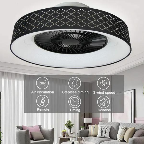70W 570mm LED Fan Lights Adjustable Brightness Easy Installation For Bedroom