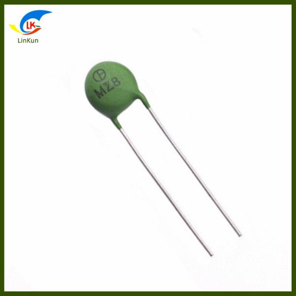 Diâmetro 8 mm Série PTC Tipo de termistor MZ8 120°C 100~300 Ohms (150R±30)