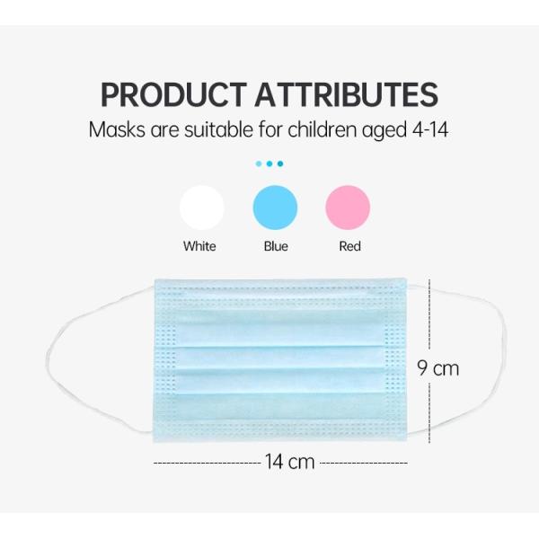 14x9cm Kids Sanitary CE FDA Disposable Medical Mask