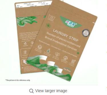 As folhas amigáveis condensadas super do detergente para a roupa de Eco acolchoam fácil dissolvem-se