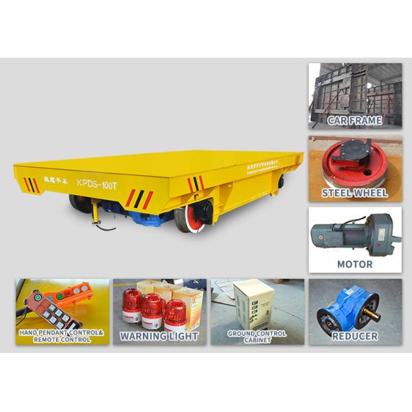 Conductor rail power 4 wheels heavy load boiler factory rail transporters