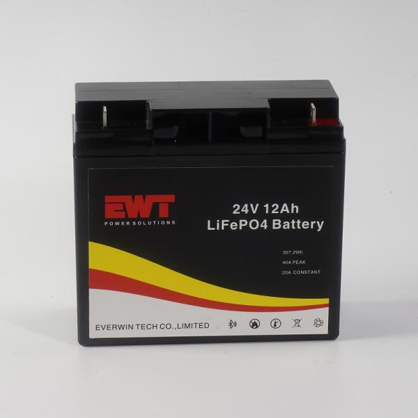 24V 12AH IFR26650 Battery Pack with Communication CANS Environmental Safety CE Certified Long Life