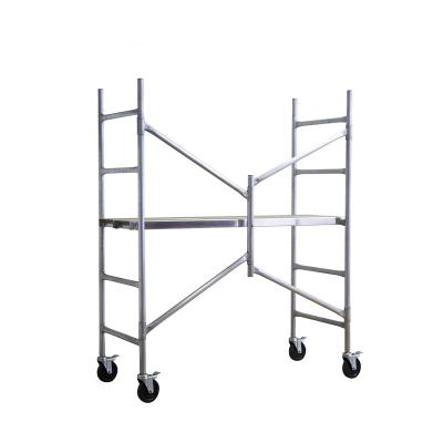 6 Rungs Aluminum Scaffold Platform With Stairs 150KG Loading Capacity