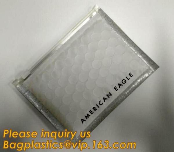ew Product k Reusable Pe Bubble Packing  Zipper Pink Bag, reclosable, slider zipper seal,  metallic bubble b