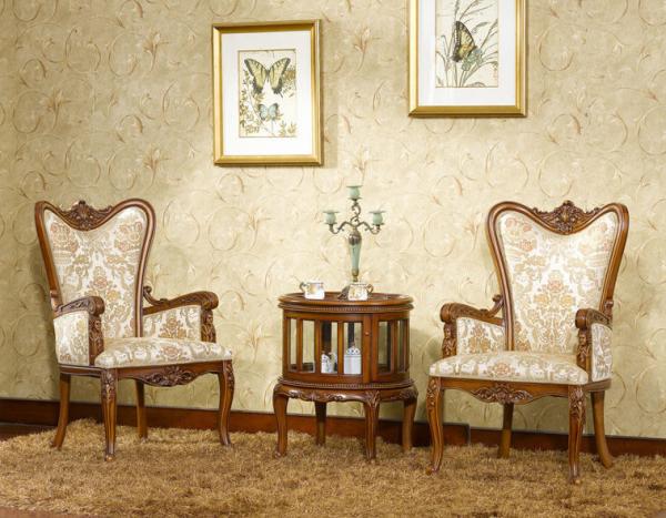 Apricot Modern Classic Leisure Armchair Bedroom Balcony Furniture