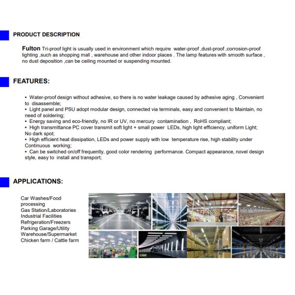 Двойник ККТ 3000К /4000К/5000К приспособления СИД света доказательства ИП66 60В 130ЛМ/В Три водоустойчивый