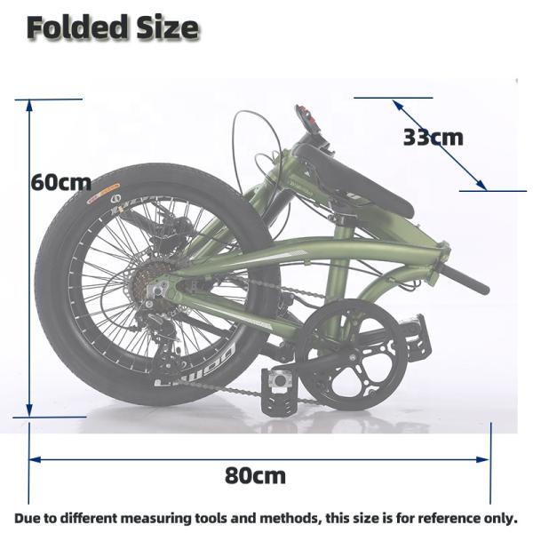 Alloy Extension-type Foldable Handlebar GOMID Folding City Bike Custom Foldable Bicycle with SHIMANO Kit Gear Cycle Ideal