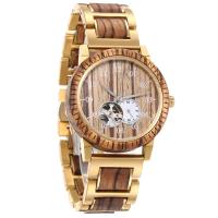 Prenda impermeable mecánica del movimiento 5ATM de los relojes para hombre automáticos esqueléticos del dial