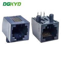 DGKYD57221166IWA1DB4 RJ11 Connecteur Ethernet entièrement en plastique sans lumière 6P6C interface de communication PBT noire