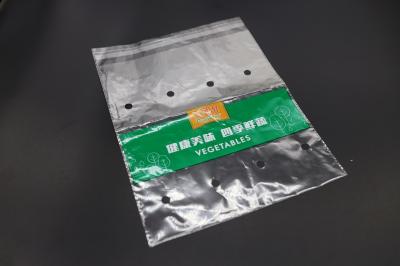Food Grade Organic Fruit And Vegetable Packaging Bag Pe Flat Mouth Packaging Bag Perforated