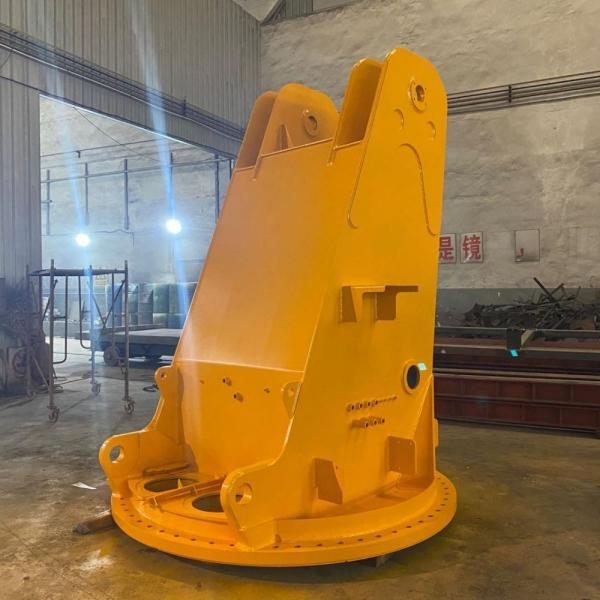 Stiff Boom Electric Hydraulic Marine Crane 5t@10m High Efficiency
