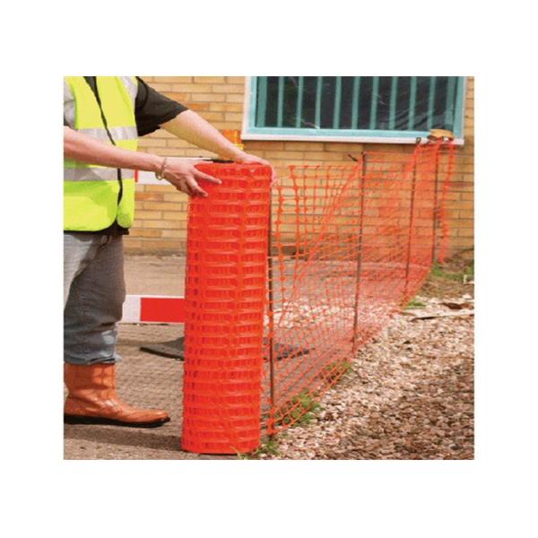 UV Stabilized Plastic Safety Fence Block Off Property Lines  Unfinished Buildings Available