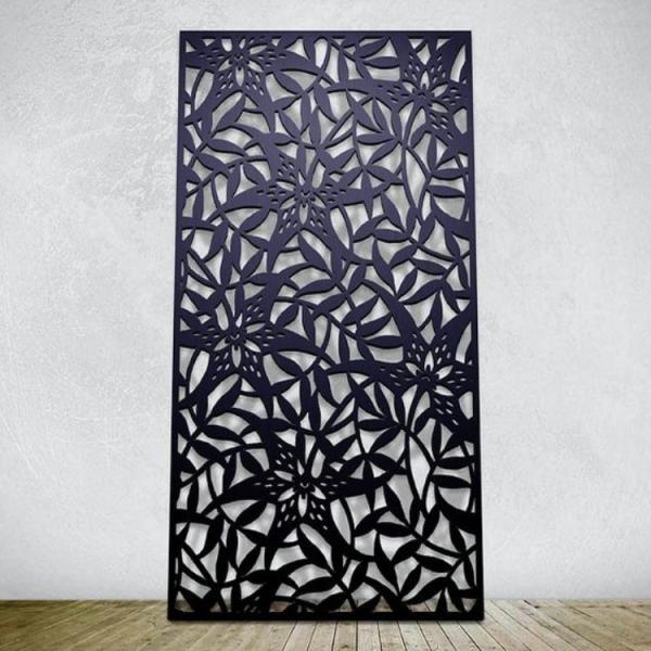 Backyard Metal Garden Fence Panel Decorative Laser Cut Metal Fence Panels