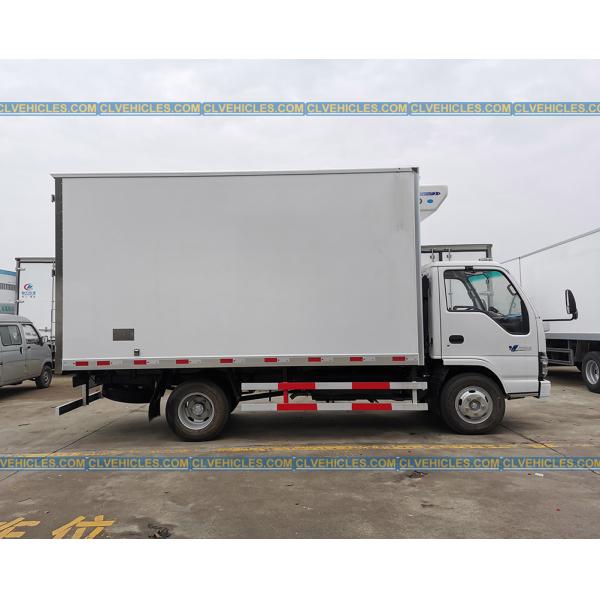 ISUZU N Series Reefer Delivery Truck 600P 130hp 5000mm  With Foam Insulation