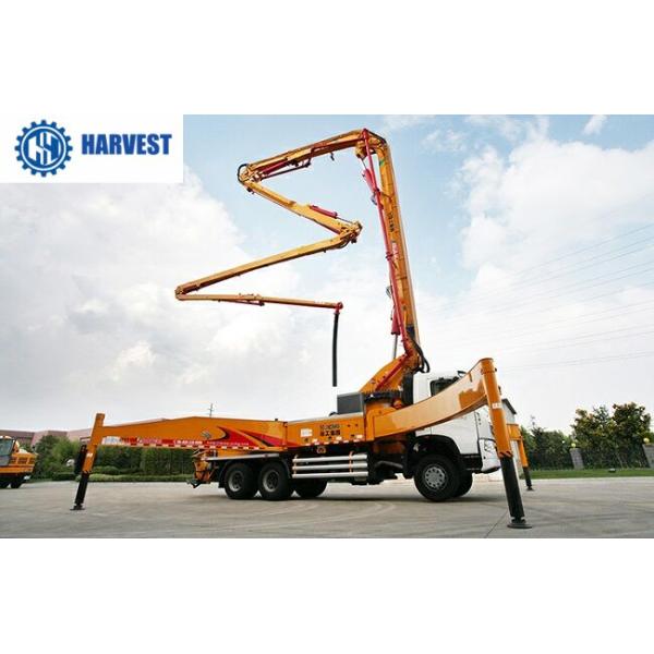 camión concreto de la bomba del auge de la productividad los 52m de 33000kg HB52K 170m3/H