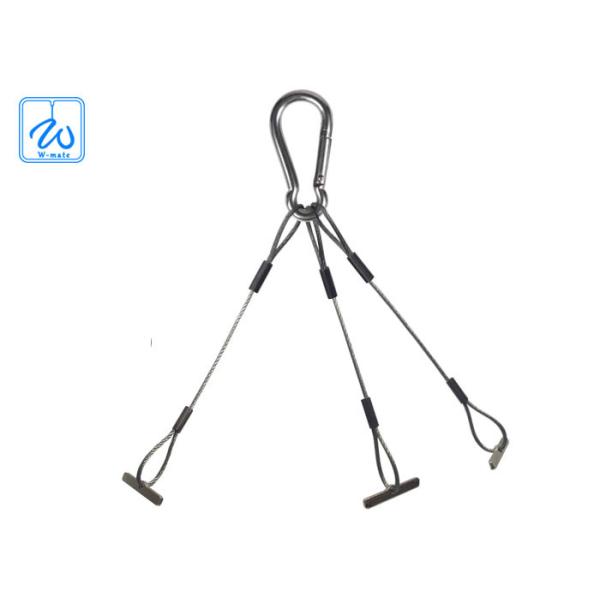 Портативные 3 подвеса кабеля ноги набора стальных вися для цветочного горшка