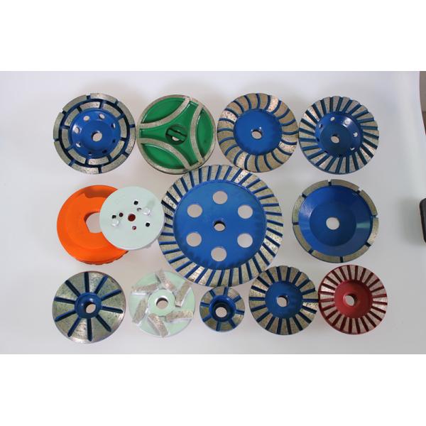 Snail Lock Segment Diamond Turbo Cup Wheel Orange Color 3800RPM Fast Grinding