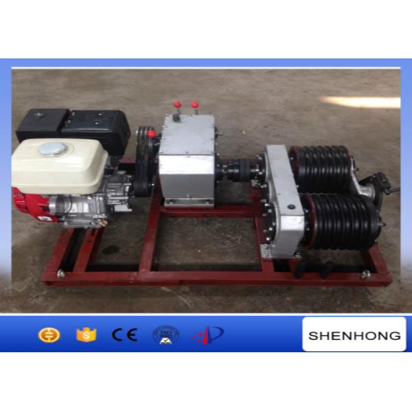 5 Ton Electric Cable Pulling Winch / Double Capstan Winch With Honda GX390