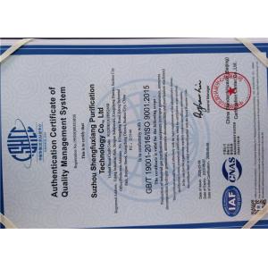 Suzhou shengfuxiang Purification Technology Co., Ltd Сертификации