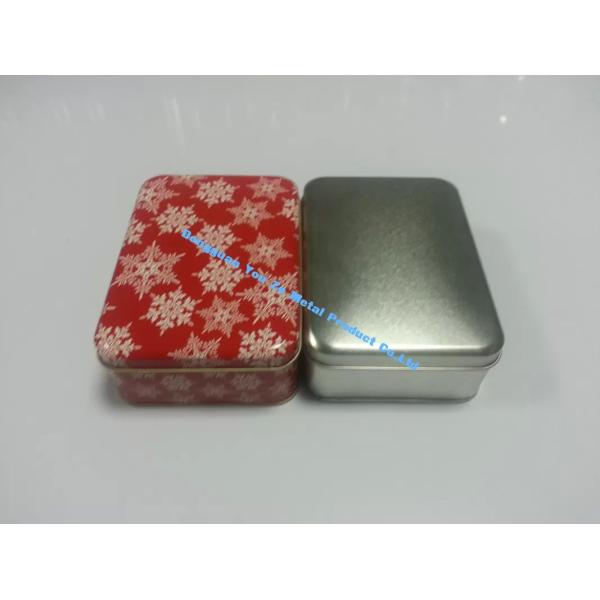 0.23mm Christmas Cookie Tin Food Grade Gift Tins Wholesale Metal Cans with Lids Rectangular Tin