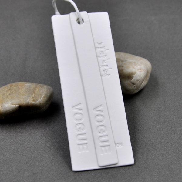 PVC gravado Hang Tags For Clothing feito sob encomenda lavável de Eco do tipo