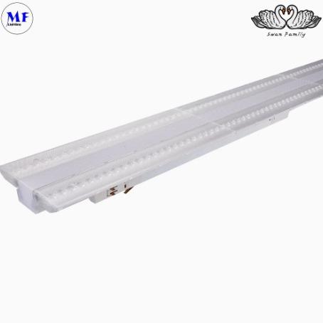 LED Track Linear Light Blue 2 Panel Plastic Fruit Shop Supermarket Warehouse Book Stock Workshop Bike Stock Office Cloth Shop