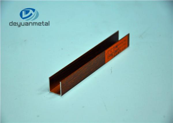 Durable Anodized Aluminum Extrusions , House Decoration U Shaped Aluminium Profile