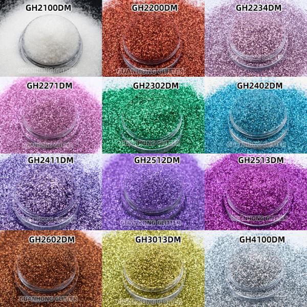 Customized PLA Biodegradable Glitter Bulk Powder For Christmas Decoration Makeup