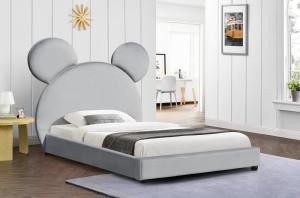 O urso dá forma a crianças estofadas da plataforma coloca a luz Grey Velvet do