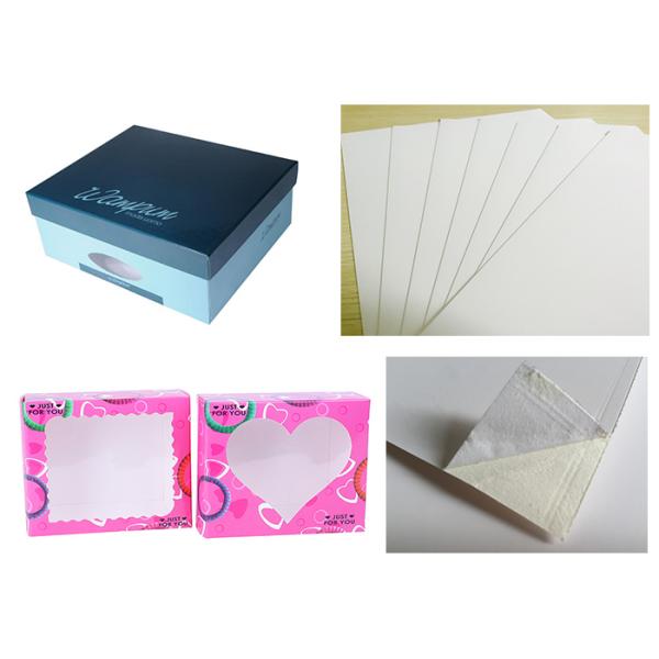 White Wood Pulp Jewellery Box Cardboard , One Side Coated Gift Box Paper
