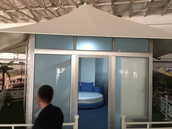 Glass Marquee Prefab Resort House Hotel Outdoor Camping Tents Luxury 5m * 5m