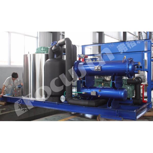 5 Ton Fresh Water Flake Ice Machine with Big Ice Size 40*40mm and PLC Core Components