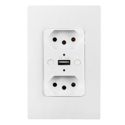 Multi Functional Brazilian Plug Sockets 50Hz / 60Hz Smart Wifi Sockets With USB Charging