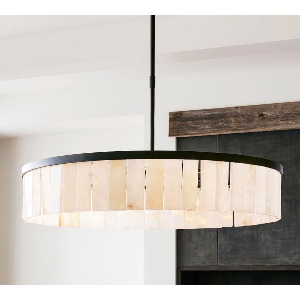 Brass Body Adjustable Height Pendant Light with 50000 Hours Lifespan for Modern Indoor Lighting