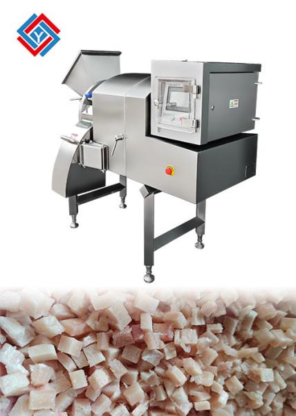 Professional Frozen Beef Pork Meat Cube Cutting Machine With 3D Dicing System