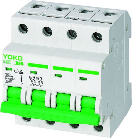 Поляка поляка 2 автомата защити цепи SB6L 1 6KA 220V разрывная мощность мини высокая