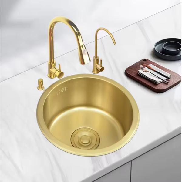 Modern Design Stainless Steel Handmade Undermount Single Bowl Kitchen Sink with One Hole
