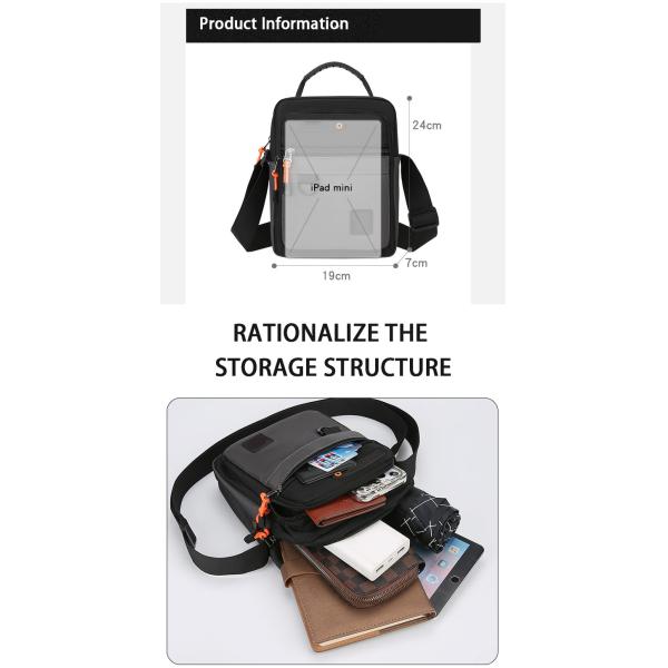 Custom Color Logo Cycling Messenger Bag Men's Shoulder Sling Bag