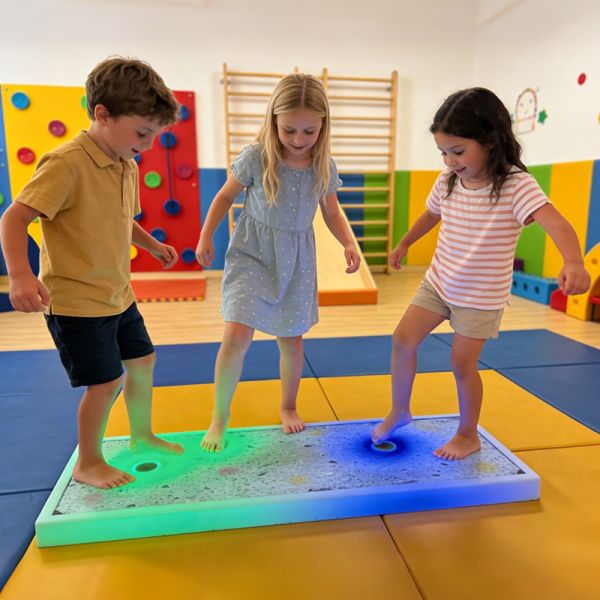 Interactive LED Sensory Dance Floor Tiles for Kids – Touch Responsive Autism Sensory Play Equipment