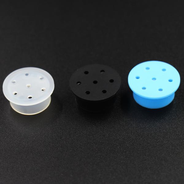 Bouchon respirable vigoureux non-toxique de silicone, chapeaux imperméables de dispositif trembleur de sel et de poivre