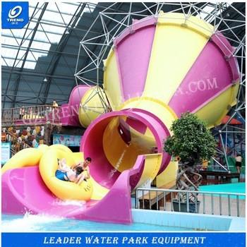 Customized Fiberglass Super Tornado Adult , kids Water Slides 14.6m Platform Height