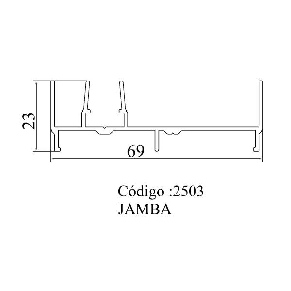 Aluminium Window Profiles 6063-T5 2503 Sliding Window