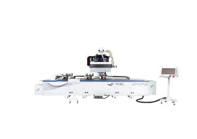 Horizontal Automatic Wooden Door Frame Machine Manufacturing Casing Lock Hole Drilling System
