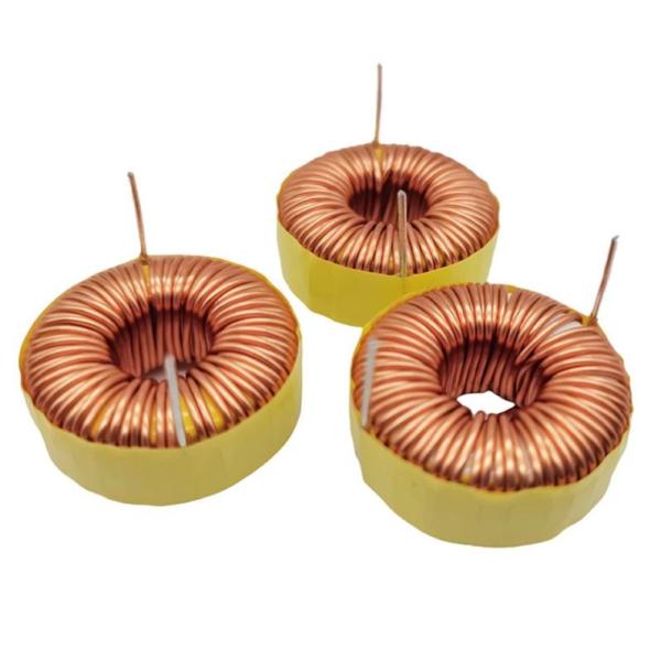 high permeability toroidal ferrite core through hole common mode choke coil filter inductor