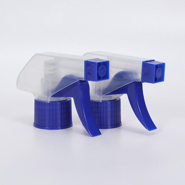 28/410 Pulverizador de gatilho azul Partes de garrafas de pulverização de bomba duráveis e versáteis