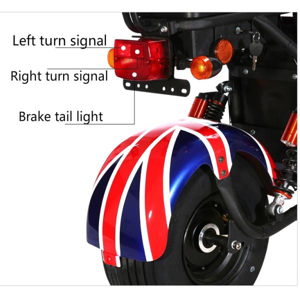 Harleyment Electric Scooter For Ladies Women 1500w Two Adults 2 Removable Batteries